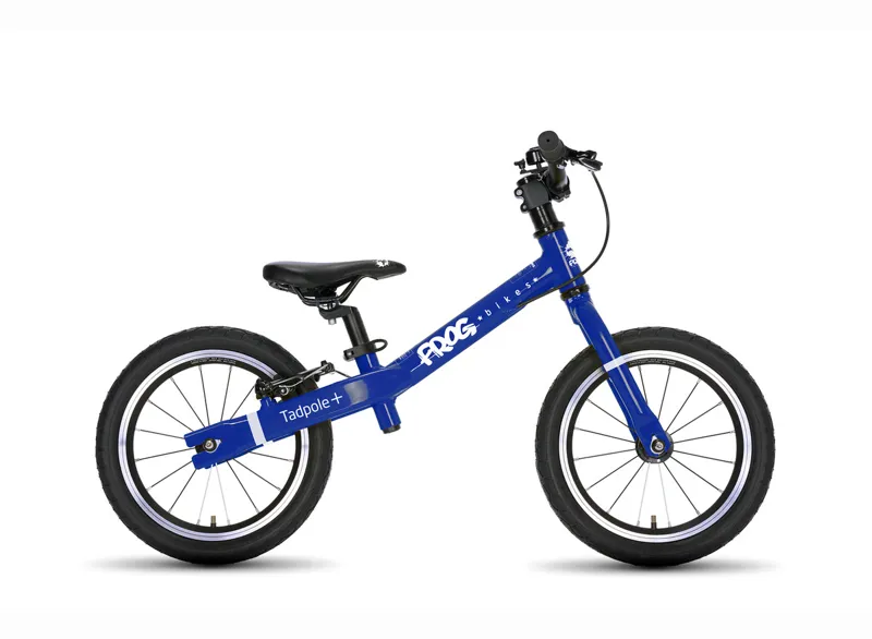Frog Tadpole Plus - 14 Inch Kids Balance Bike - Electric Blue
